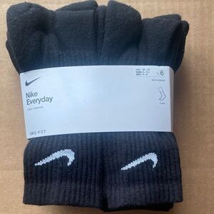 Nike Everyday Black Crew Socks